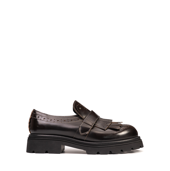 The Antipode Charles Dark Brown Leather Loafers - DOLITA