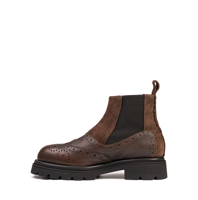 The Antipode Charles Dark Brown Leather Ankle Boots - DOLITA