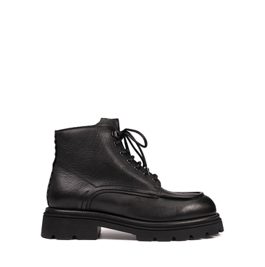 The Antipode Charles Black Leather Ankle Boots - DOLITA