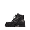 The Antipode Charles Black Leather Ankle Boots - DOLITA