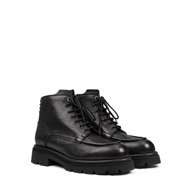The Antipode Charles Black Leather Ankle Boots - DOLITA
