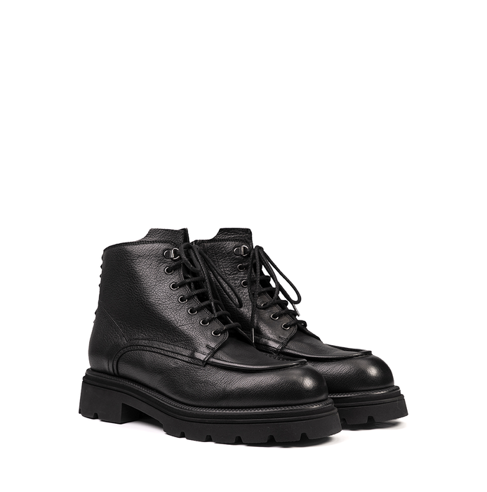The Antipode Charles Black Leather Ankle Boots - DOLITA