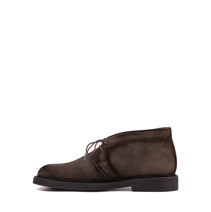 Sturlini Dark Brown Suede Ankle Boots - DOLITA
