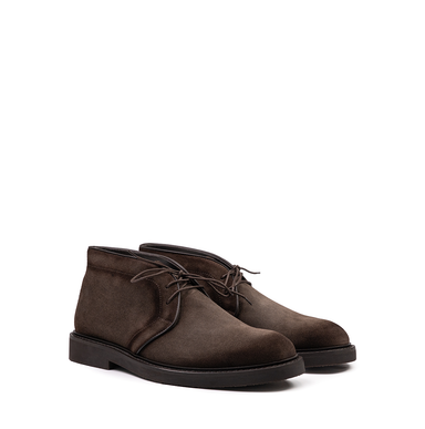 Sturlini Dark Brown Suede Ankle Boots - DOLITA