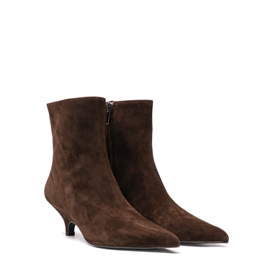 Elena Iachi Brown Suede Ankle Boots