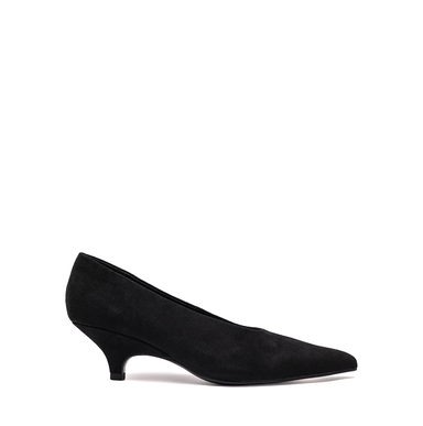 Elena Iachi Black Suede Flats