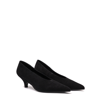 Elena Iachi Black Suede Flats