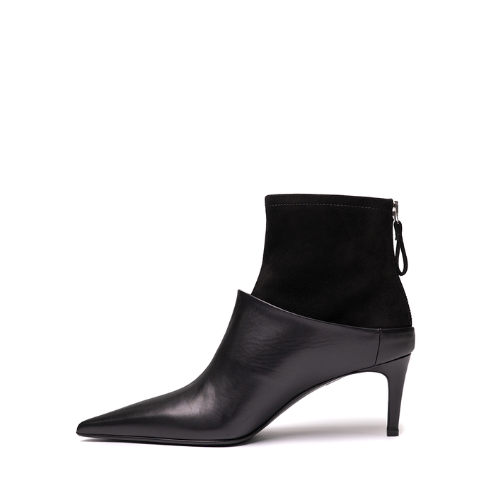 Premiata M7487 Black Leather Ankle Boots