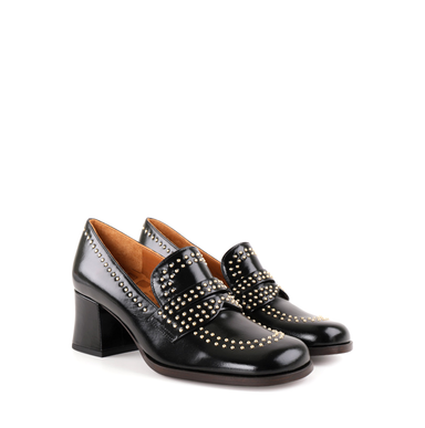 Chie Mihara Taleah Black Leather Heels