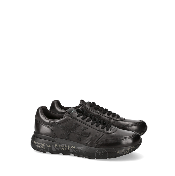 Premiata Mick Black Leather Sneakers - DOLITA