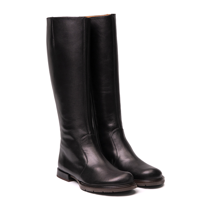 Chie Mihara Janai Black Leather Tall Boots