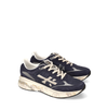 Premiata Moerun Navy Suede and Textile Sneakers