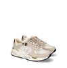Premiata Mase Beige Suede and Textile Sneakers