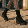 Vic Matie Black Suede Ankle Boots