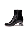 Chie Mihara Muki Black Leather Ankle Boots