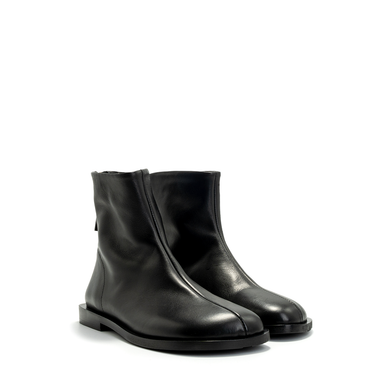 Elena Iachi Black Leather Ankle Boots