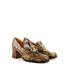 Chie Mihara Teil Snake Print Leather Heels