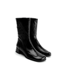 Poeve Veda Black Leather Ankle Boots - DOLITA