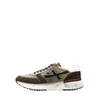 Premiata Mick Khaki Suede and Textile Sneakers