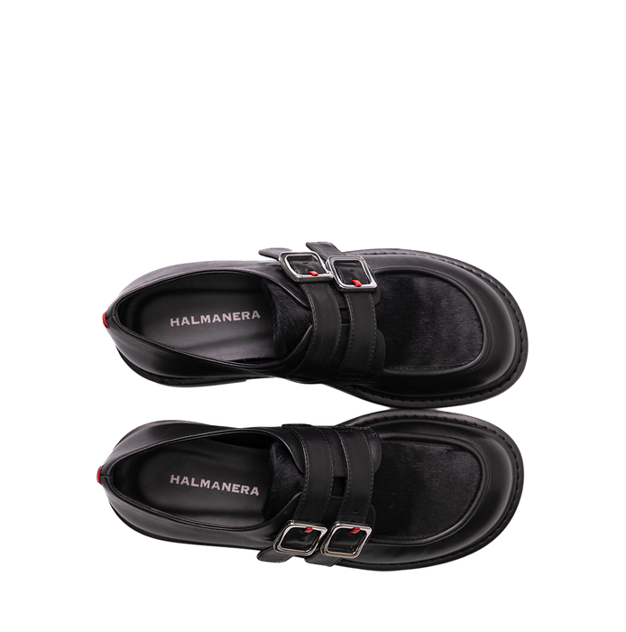 Halmanera Nami Black Leather Loafers