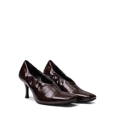 Guglielmo Rotta Mae Chestnut Brown Leather Heels