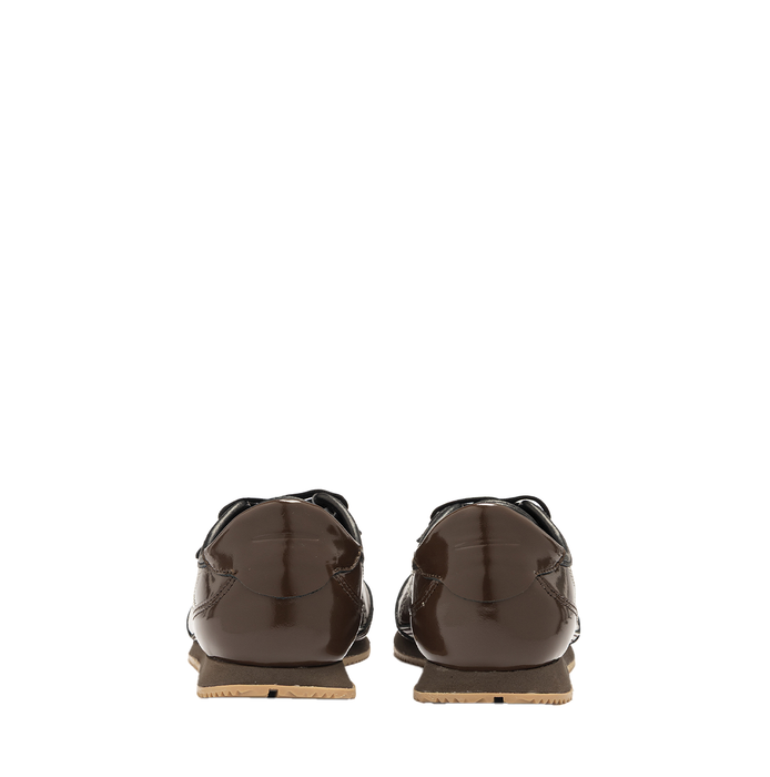 Ghōud Rush Dark Brown Leather Sneakers