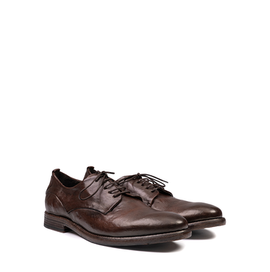 Le Ruemarcel EKIKEN U Dark Brown Leather Lace-ups - DOLITA