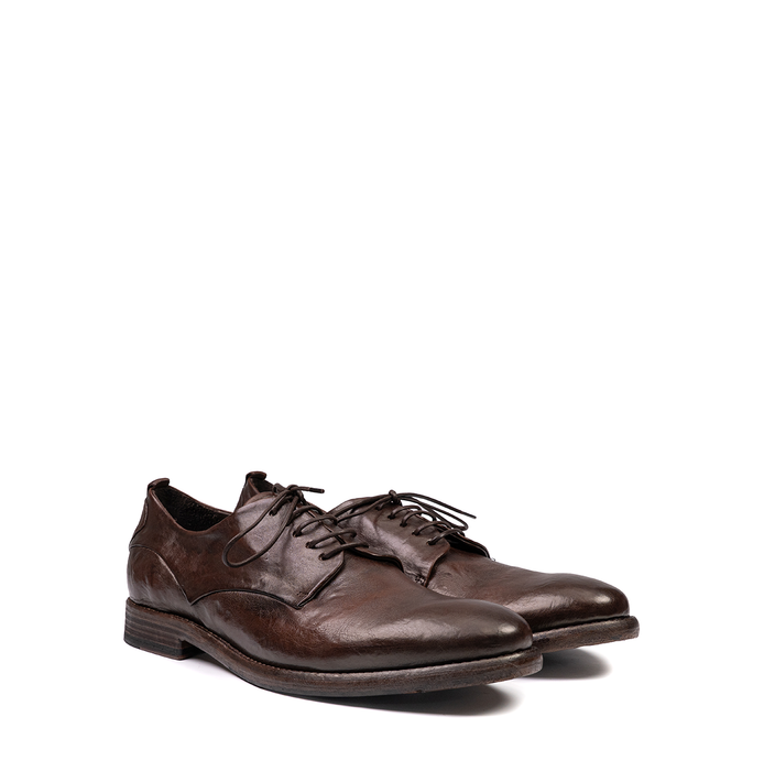 Le Ruemarcel EKIKEN U Dark Brown Leather Lace-ups - DOLITA
