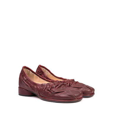 MLO Bordeaux Leather Flats