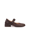 MLO Dark Brown Leather Flats