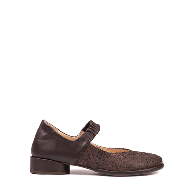MLO Dark Brown Leather Flats