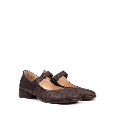 MLO Dark Brown Leather Flats