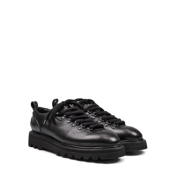 Premiata Black Leather Lace-ups