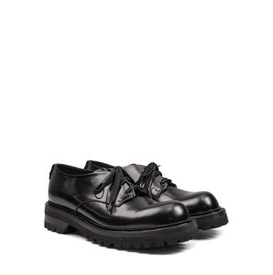 Premiata Black Leather Lace-ups