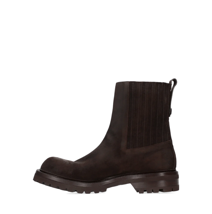 Premiata Dark Brown Suede Ankle Boots