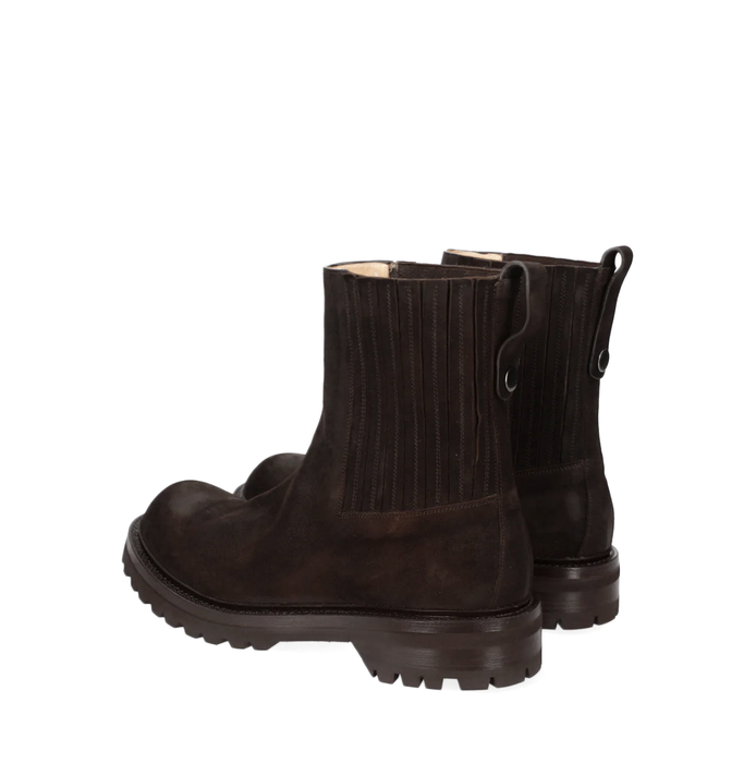 Premiata Dark Brown Suede Ankle Boots