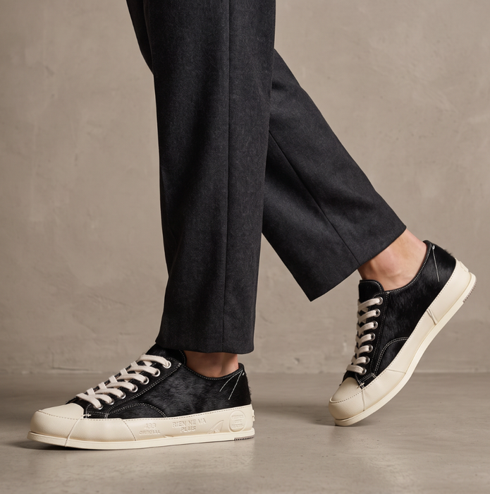 Premiata Vinced15 Black Leather Sneakers