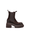 Elena Iachi Dark Brown Suede Ankle Boots