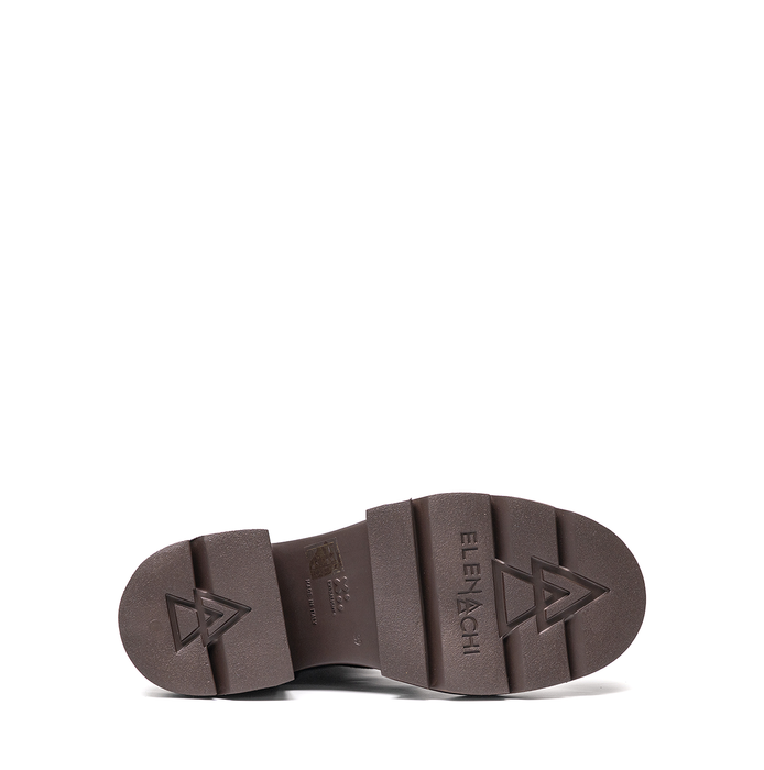 Elena Iachi Dark Brown Suede Ankle Boots