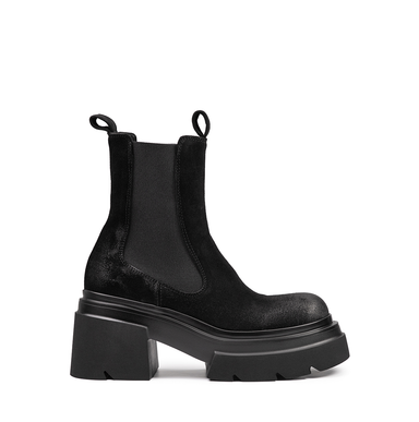 Elena Iachi Black Suede Ankle Boots