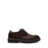 Giampieronicola Dark Brown Textured Suede Lace-ups