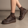 GIO+ Oliva Dark Brown Leather Sneakers