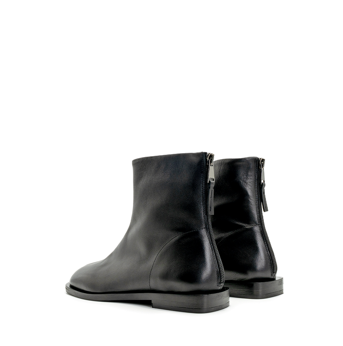 Elena Iachi Black Leather Ankle Boots