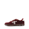 Premiata Bsktclad Burgundy Suede Sneakers