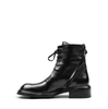 Le Ruemarcel KENZAN U Black Leather Ankle Boots - DOLITA
