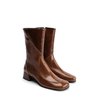 Poeve Veda Brown Leather Ankle Boots