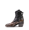 Le Ruemarcel YASMINE D Black and Brown Leather Ankle Boots - DOLITA