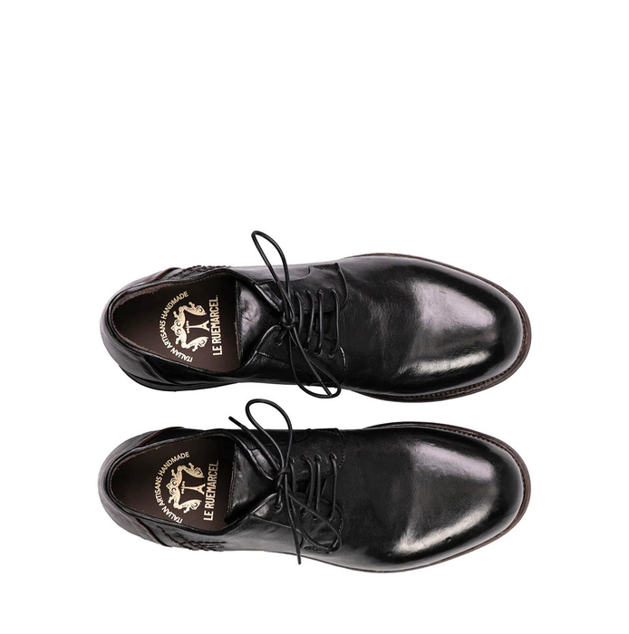 Le Ruemarcel PASTOR U Black and Brown Leather Lace-ups - DOLITA