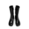 Poeve Veda Black Leather Ankle Boots - DOLITA