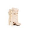 Chie Mihara Eychel Cream Leather Ankle Boots